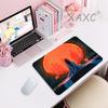 Japanese Anime Girl In a Kimono Small Mouse Pad Thickened Mouse Desk Pad Desktop Computer Keyboard Wireless Mouse Boy Girl Gift