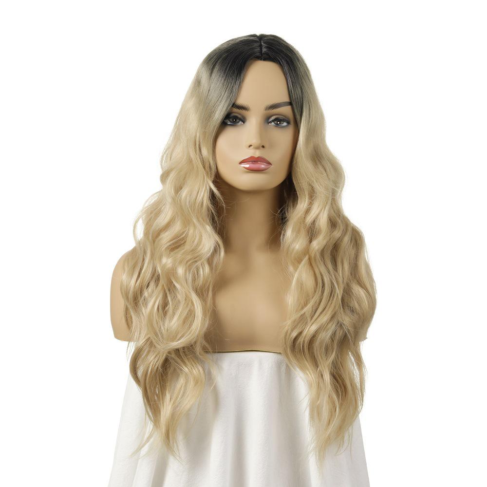 

European and American Wigs New Fashion Women s Headwear Wigs золотой