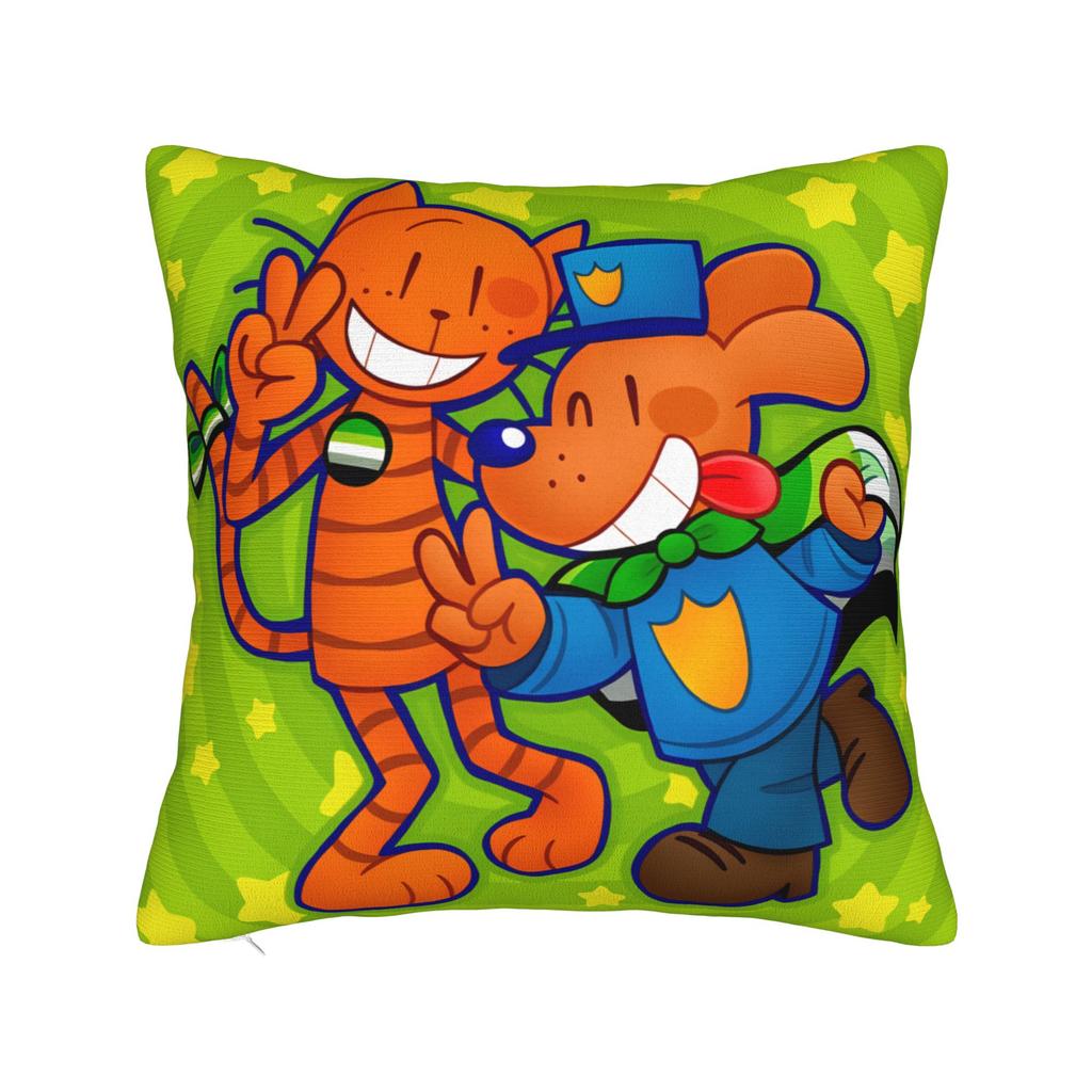 Pillow Case Dog Man Comic Anime Soft Pillow Cover For Wedding Party Home Decor Cute Funny Pillowcases