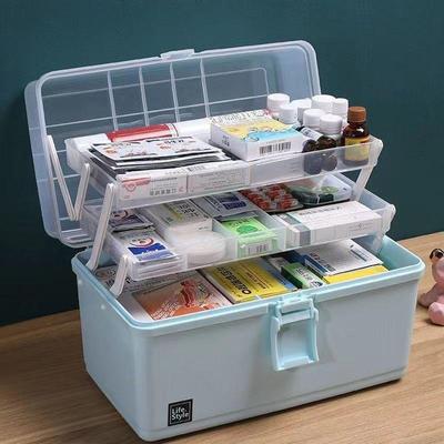 Household Medicine Box Medicine Emergency Medical Storage Box Multi-layer Large-capacity Cosmetics Gadgets Home Storage Box