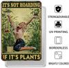 Garden Sign Retro Metal Tin Sign It's Not Hoarding If It's Plants Funny Retro Sign Garden Decor Plant Wall Decor Gift for Home