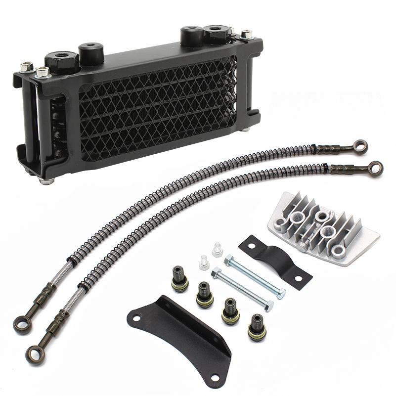 Oil Cooler Motorcycle Oil Radiator Kit Engine Cooling for 50 125 140cc Motocross Universal Dirt Pit Bike ATV Enduro Accessories