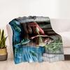 Gothic Style Blanket Comfortable Perfect for Bed Picnics Couch Four Seasons Multipurpose Playful Design Birthday Christmas Gift Blanket