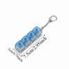 Funny Fidget Keyboard with LED Transparent Shaft Decompression Keyboard  Pass Time