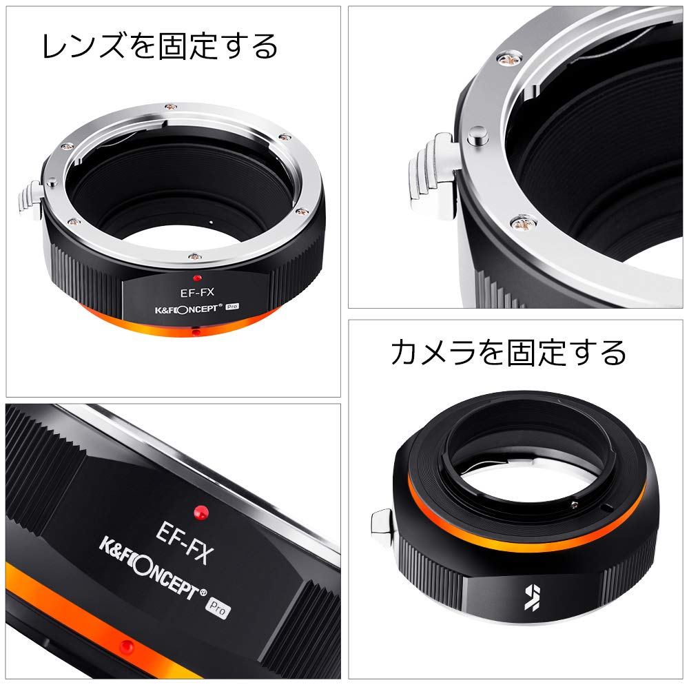 Concept PRO II Mount Adapter for Canon EOS EF Mount Lenses To Fujifilm FX X Mount Matte and Infinity Direct from the K&F EF-FX Cameras. Finish,