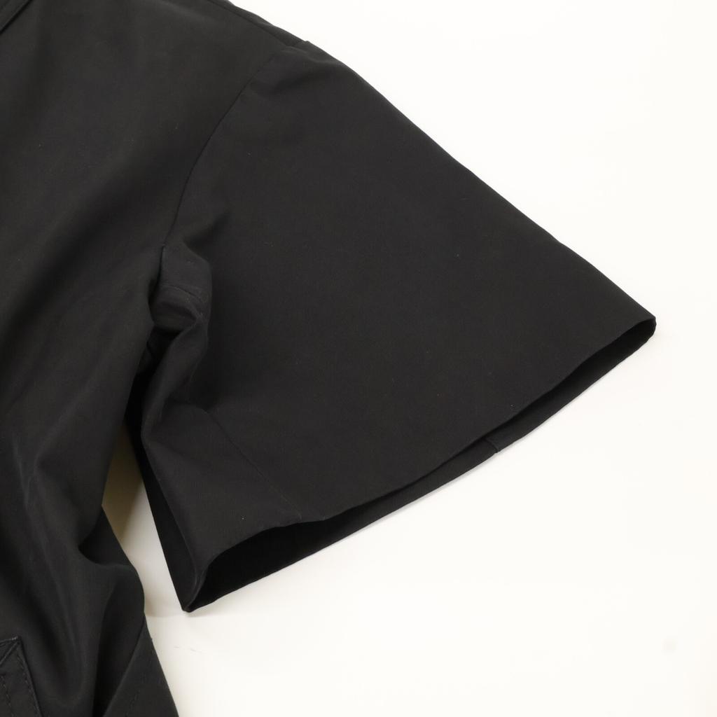 THOMAS MAGPIE 2221202 Black Cotton Back Print Short Sleeve Trench Coat coat 38 blackUsed