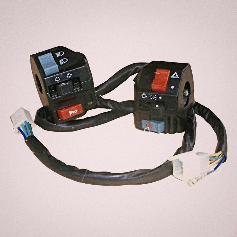 Left & Right Handlebar Switches for XV250 Tianwang & XV125: Electric Start, Horn, Turn Signal Controls