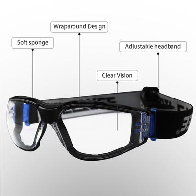 Lunettes de sécurité à sangle élastique Lunettes de travail Protection Antibuée Anti-rayures ANSI/ISEA Z87.1