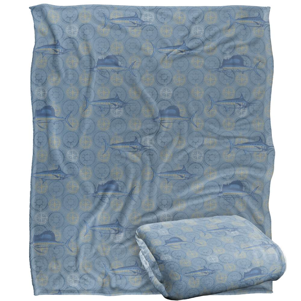 JQ Licensing Silky Compass Fishing Supersoft Blanket