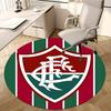 Flamengo,Badge Chair Mat Round Rug Office Carpet, Machine Washable, Non Slip, Suitable for Living Rooms, Bedrooms