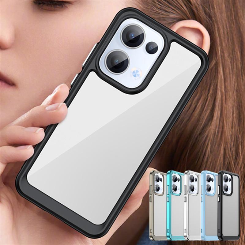 Custodia Protettiva Colorata Trasparente in TPU per OPPO Reno 13 Pro 5G 13F 13FS Reno13 F FS Cover Protettiva Fundas Coque Capa
