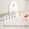 Bathroom Towel Holder with Hooks Strong Load-bearing Simple Installation Suction Cup Towel Bar Hanger Wall Hook
