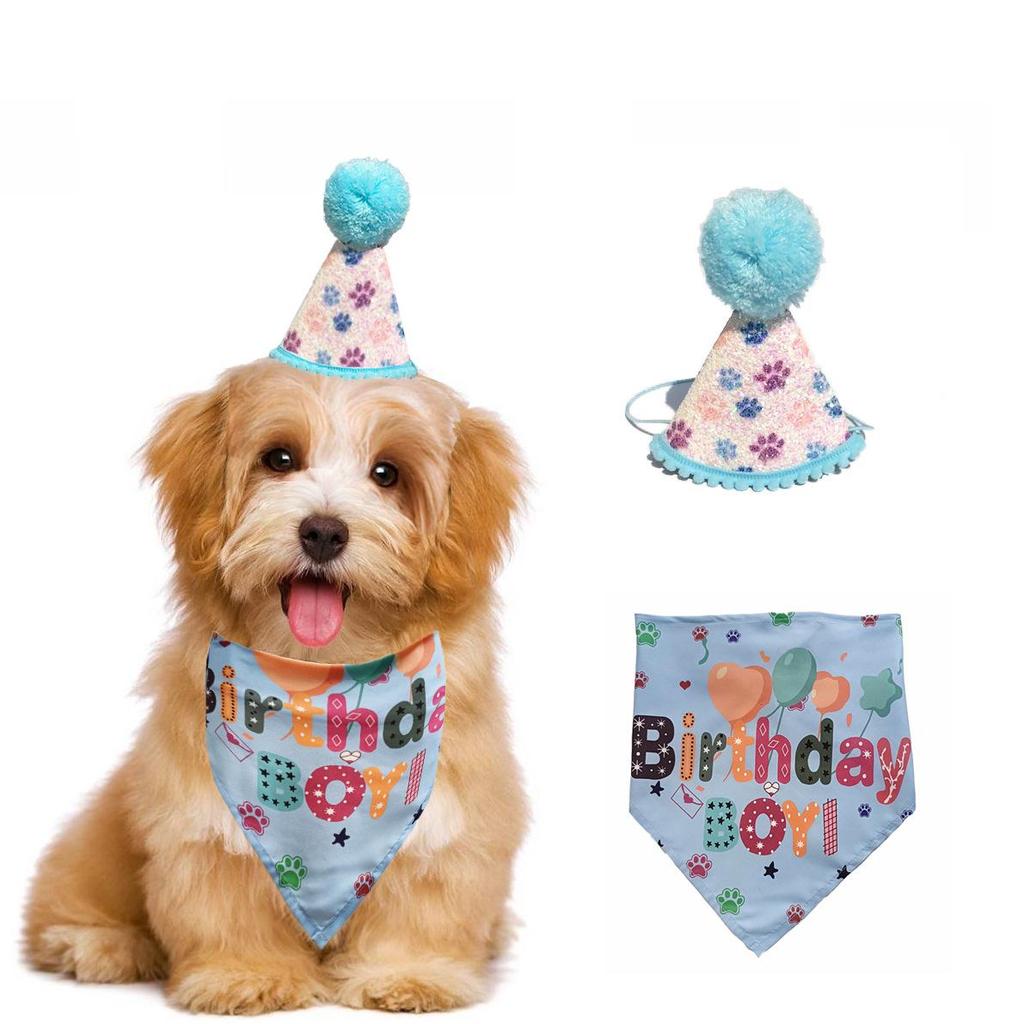 Nuevo Estilo Set de Sombrero de Fiesta y Pajarita para Mascotas para Gatos y Perros