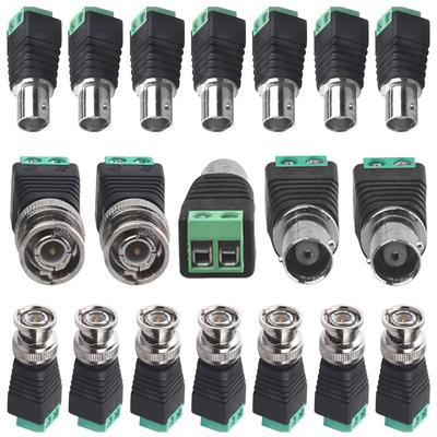 4/10Pcs BNC Male Female Q9 Plug Socket Adapter Connector with Screw Terminal for Audio Video CCTV Surveillance Camera
