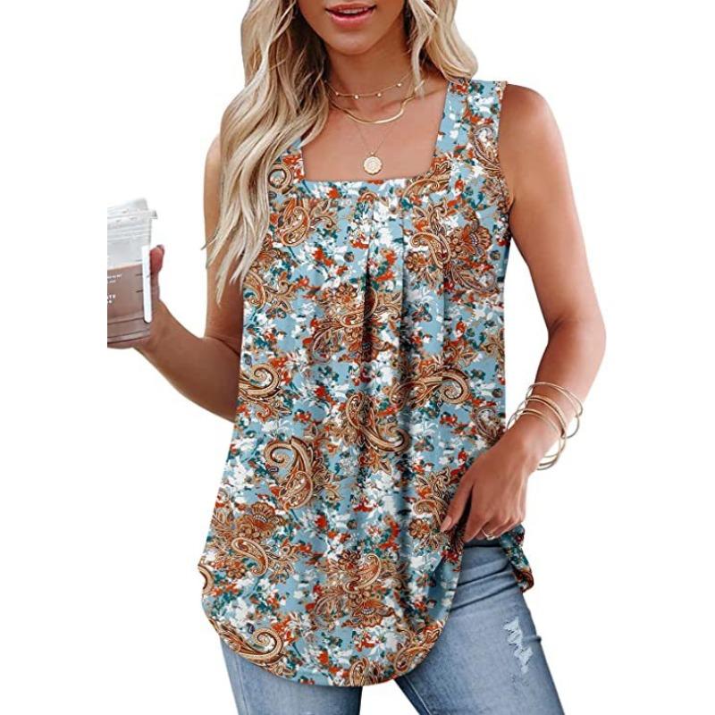 IHUASU Damenmode Lässige Ärmellose Blusen & Hemden
