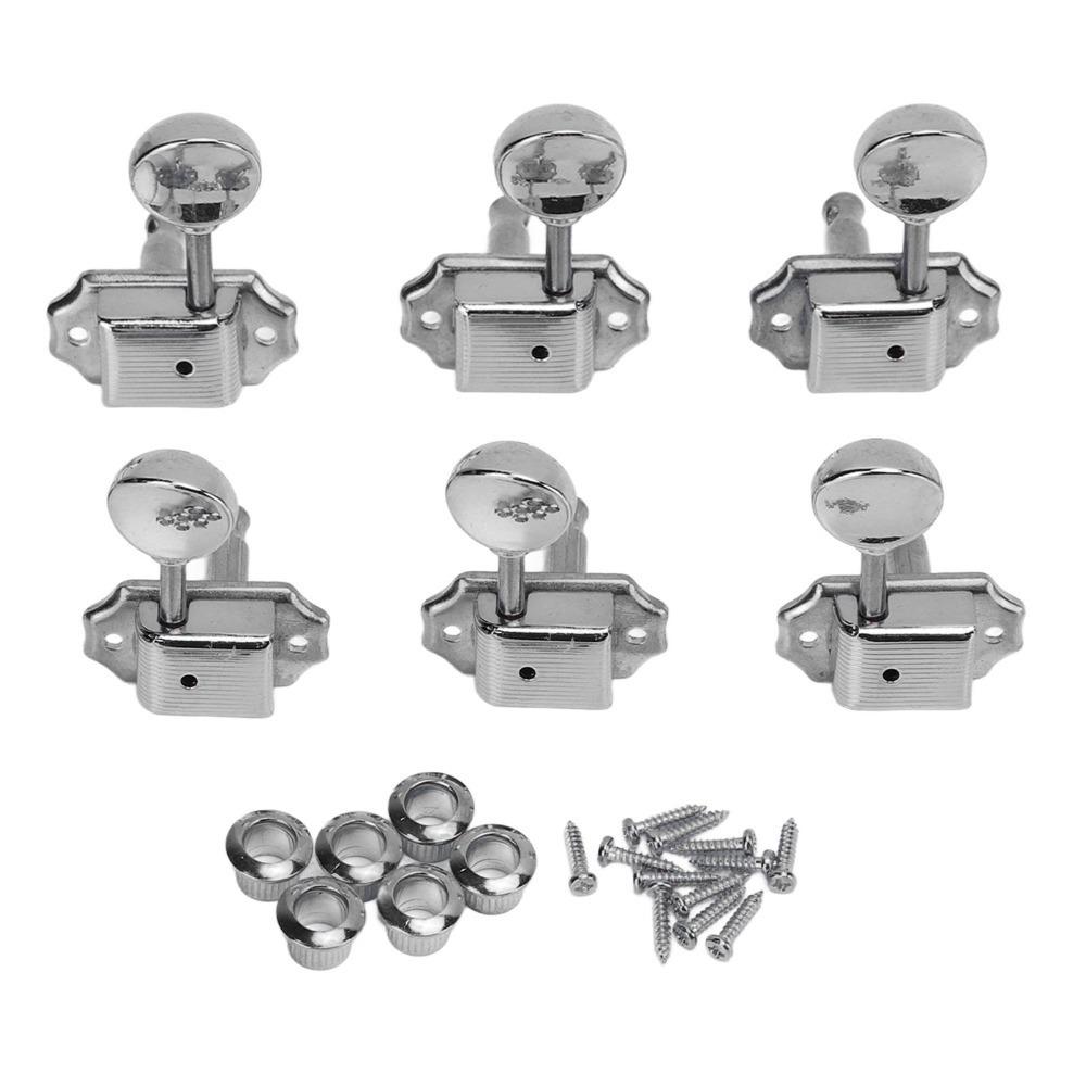 

6PCS Metal Guitar String Tuning Peg Split Shaft Guitar Tuners Guitar Tuner Key Guitar Replacement