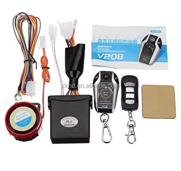 Factory Price Motorcycle Bidirectional Induction Anti-theft Device with PKE Automatic Sensing Start and Stop Function 25*25*5.5cm чёрный