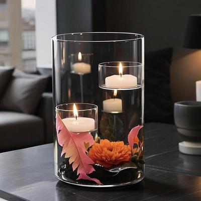 Teelichthalter, Klares Glas Design für Zuhause Und Veranstaltungen