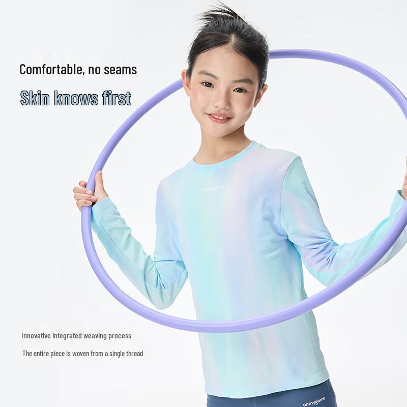 Onmygame Girls' Seamless Long-Sleeve Sporty T-Shirt
