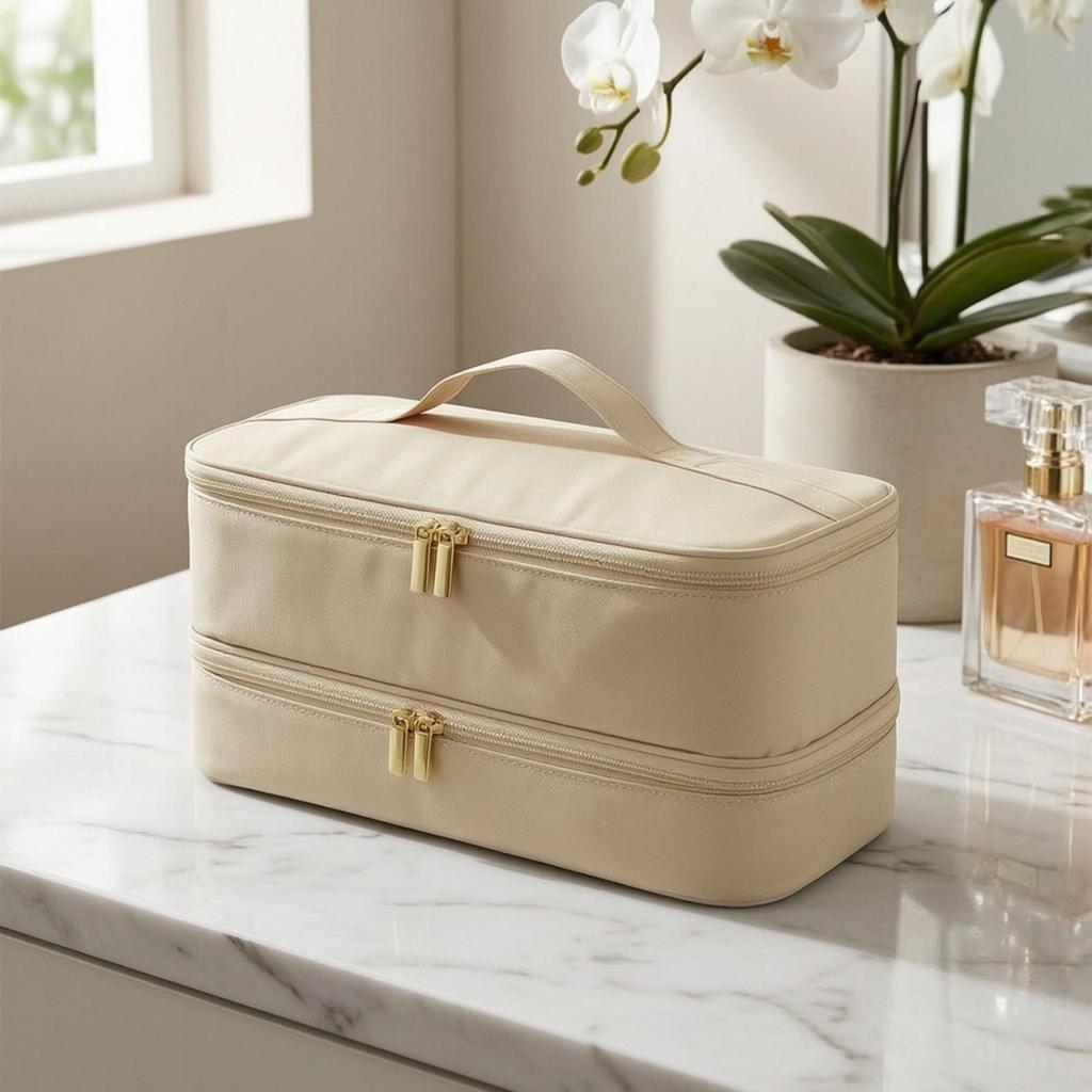 Hair Dryer Storage Bag Water-Resistant Double-Layer Organizer Padded
