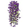Wall Hanging Artificial Morning Glory Vine Eucalyptus Fake Flower Garden Ornament