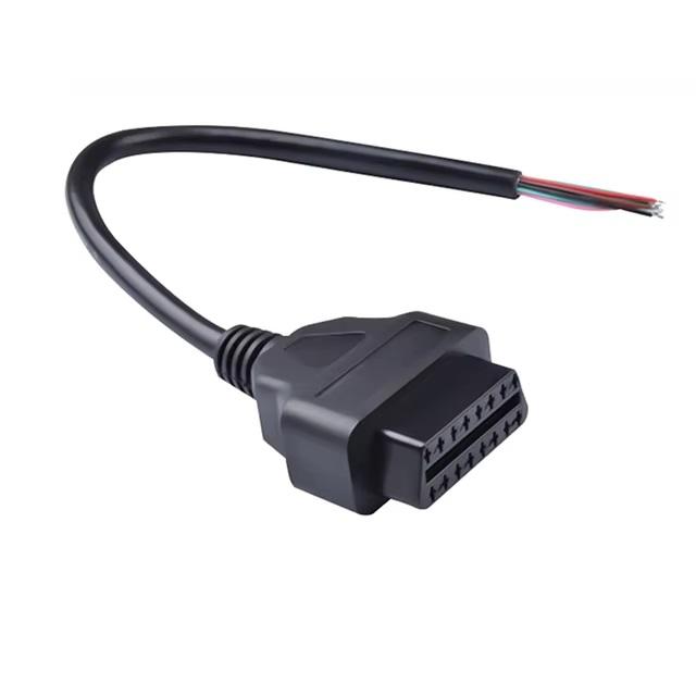 2024 OBD2 16-контактный разъем для подключения автомобиля, кабели сканера OBDII 16-контактный удлинительный кабель для открытия, адаптер OBD 2, кабель-адаптер для подключения автомобиля