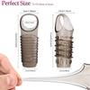 Penis Sleeve Enlarger Extender Enhancer Pennis Sleeve Delay Ejaculation Silicone Reusable Cock Ring Adult Sex Toys For Men