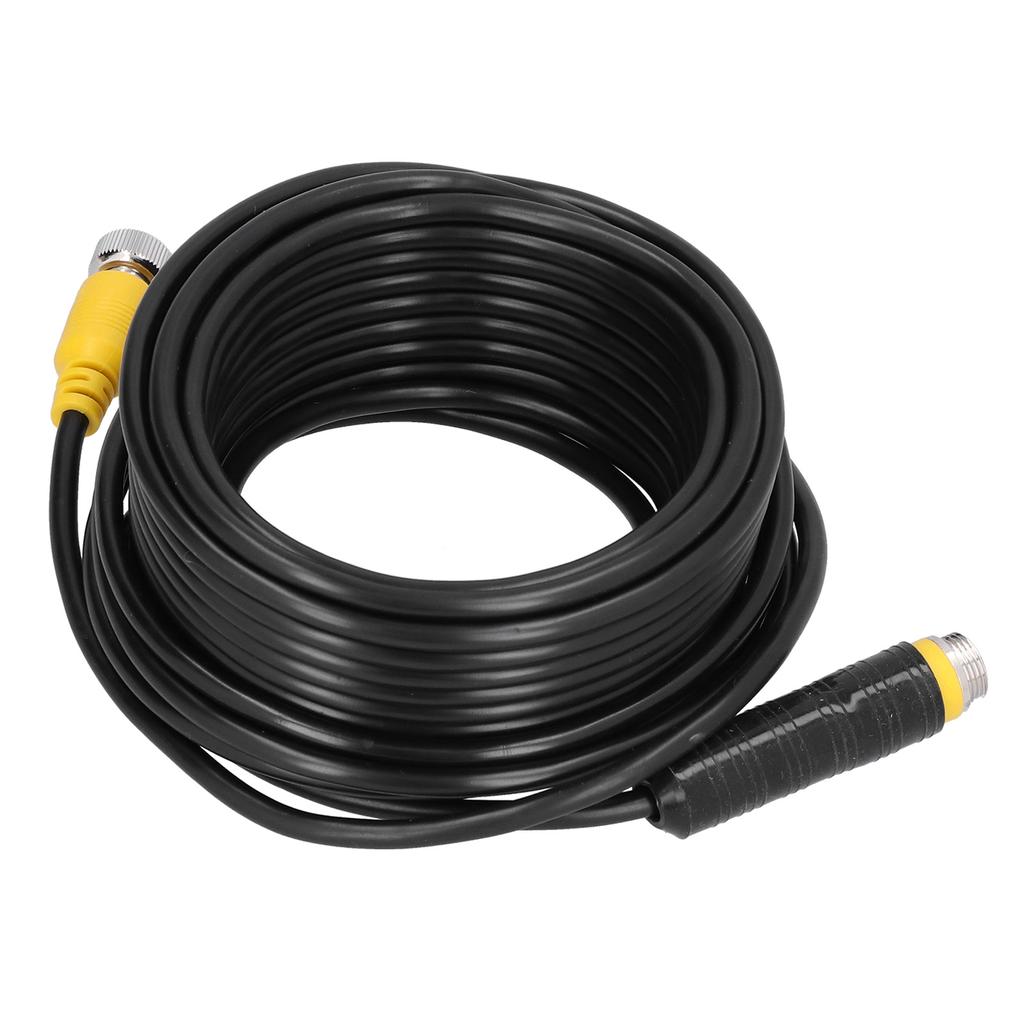 32.8ft 4Pin Video Extension Cable with Waterproof Shielded for CCTV Rearview Camera Truck Trailer Trailer Bus