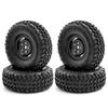Car Tires with Wheel Rims Replacement for 1/10 Traxxas TRX4  Axial SCX10 90046 90047 CC10 RC Car