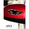 2pcs Cat-eye Pattern Car Rearview Mirror Stickers
