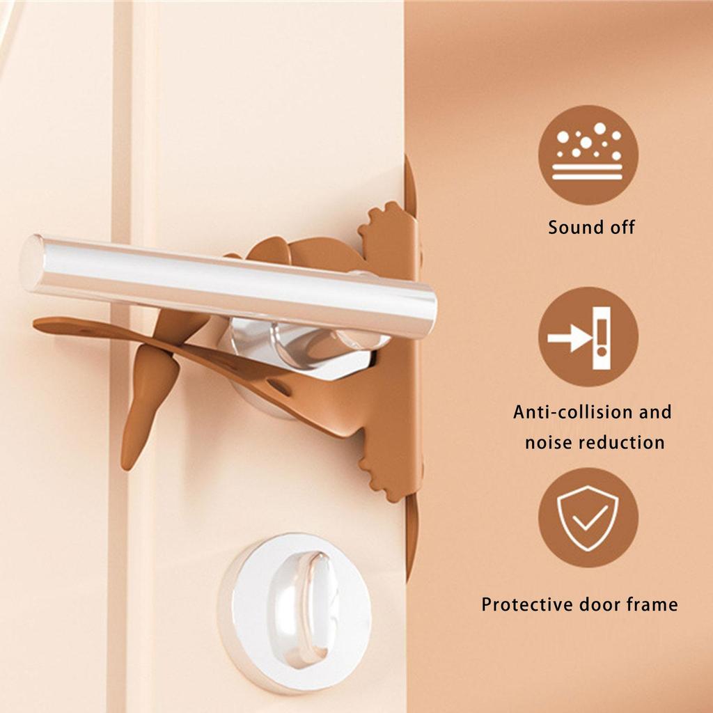Door Silencer Cushions Quiet Closer Padded Latch Cover Colorful Pad for Baby Nursery & Light Sleepers Noise Reduction