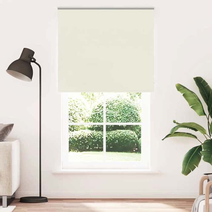 VidaXL Store Enrouleur Occultant Blanc Cassé 120x210 Cm Largeur Tissu, Store De Jour Et De Nuit, Store De Cuisine, Store 4011704