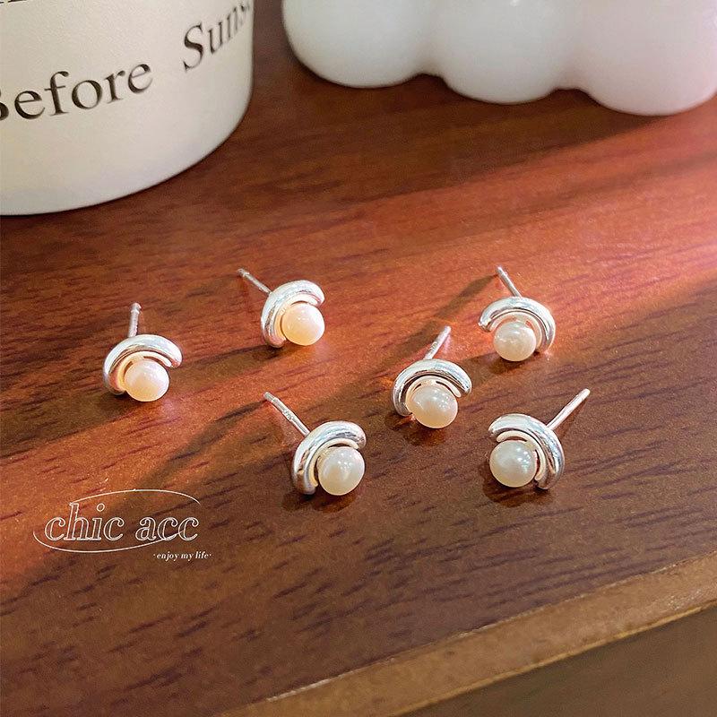 Yuanbao Pearl Earrings Light Luxury High-end Chinese Style Niche Design