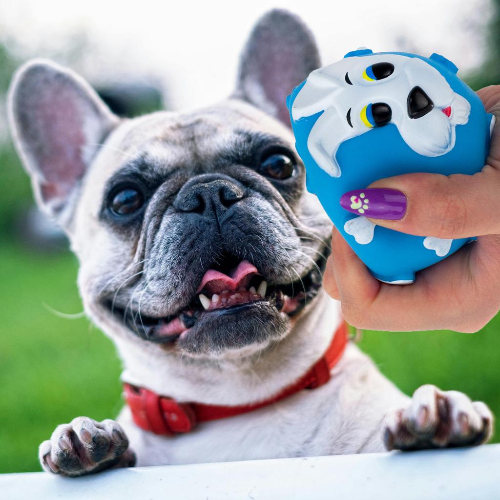 19041 BALL FOR DOG/CAT squeaky chew TOY rubber