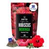 BLUE TEA - Hibiscus Moringa Tea - 30 Tea Bags - Plant Based | Rich In Antioxidants | Boosts Immunity | Glowing Skin | Supports Heart Health