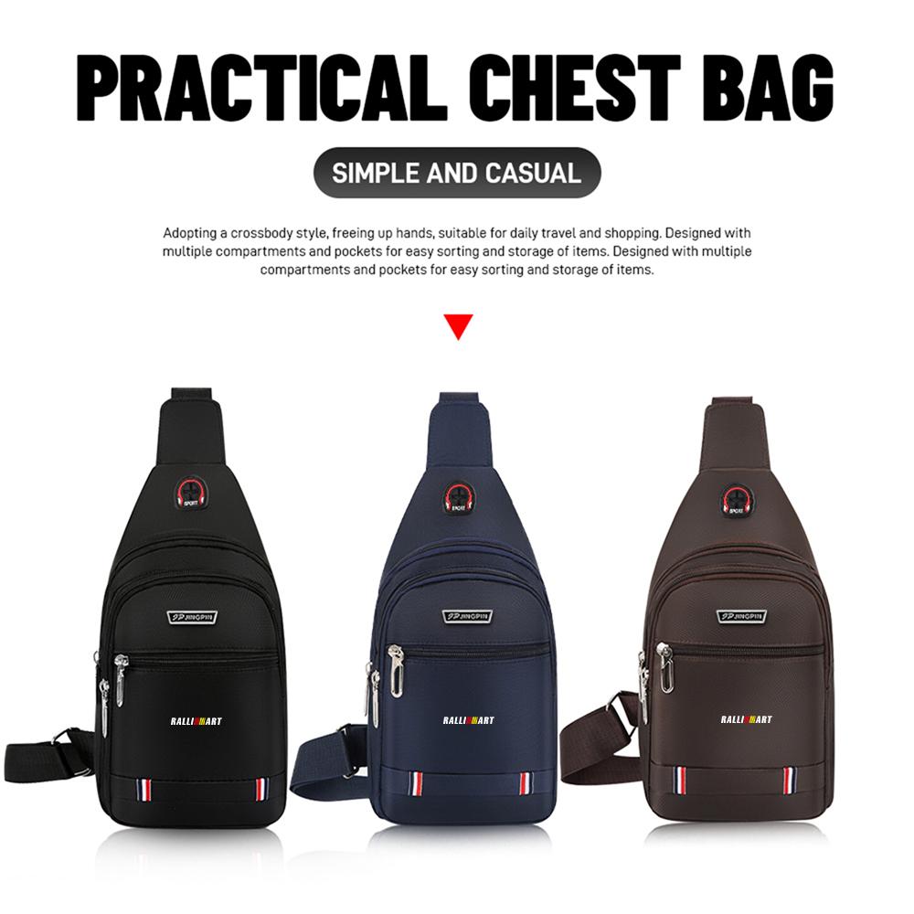 Men's Chest Bag Handbag Wallet Card Coin Purse Travel Bags For Mitsubishi Pajero Outlander XL Montero Lancer Triton l200 Evo ASX