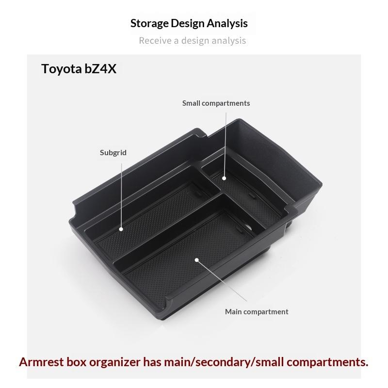 Applicable To Toyota BZ4X Central Control Armrest Box Storage Box Car Storage Car Supplies Special Modification Accessories