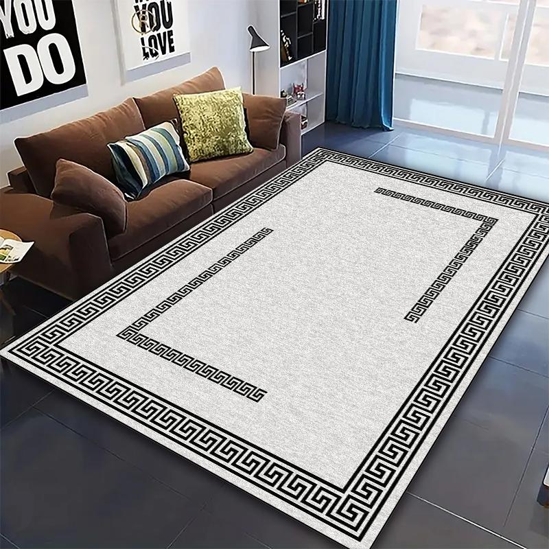 Tappeti Moderni di Lusso Grandi per Decorazione Soggiorno Tappeto Astratto Antiscivolo Tappeti per Camera da Letto Ingresso Tappetino Lavabile per Cucina