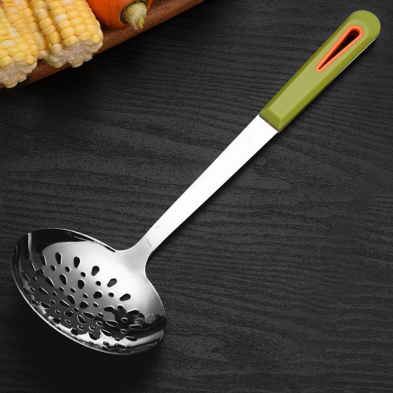 Stainless Steel Spatula, Thickened Cooking Soup Spoon, Stir-frying SpoonLarge Soup Spoon, Strainer