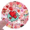 55 LOVE Love Graffiti Stickers Valentine's Day Decorative Scooter Notebook DIY Stickers