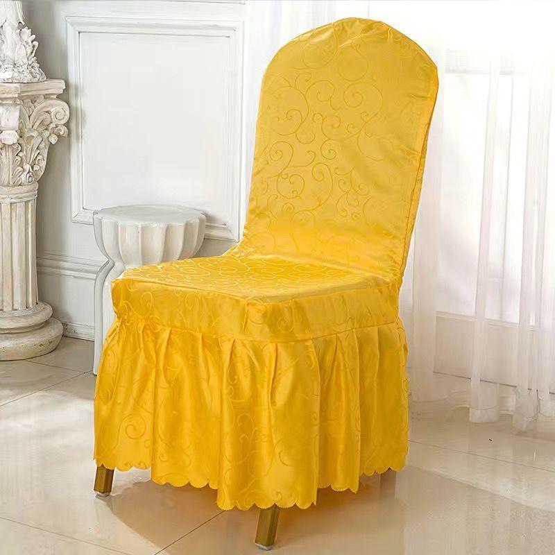Hotel Professional Nailed Wooden Chair Chair Cover Geometric Pattern Hotel Conference Chair Cover Hotel Household Nailed Universal
