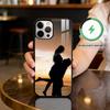 Romantic Couple Silhouettes Magnetic For Magsafe Wireless Charging Phone Case For iPhone17,16,15,14,13,12,11 Plus,Pro Max