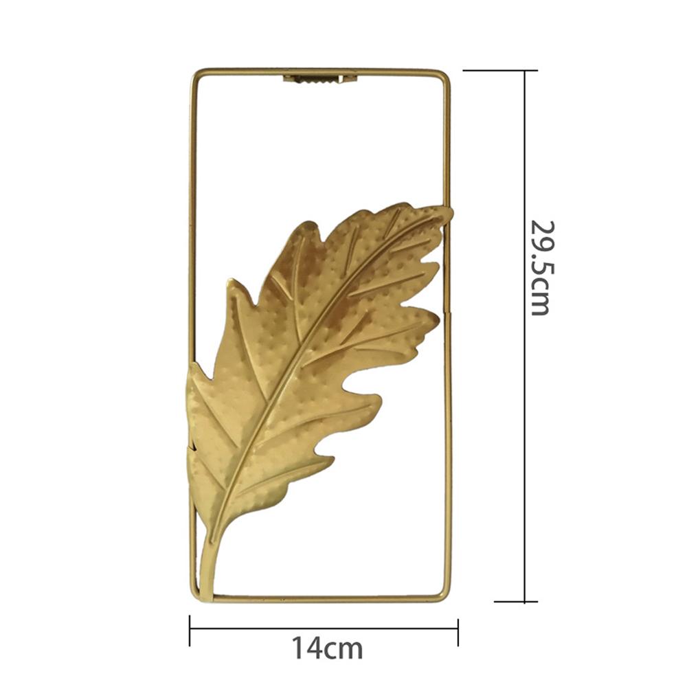 Metal Leaf Iron Wall Hanging Decor Palm Maple Leaves Plant Ginkgo Nordic Wall Pendant Mural Living Room Bedroom Home Decoration