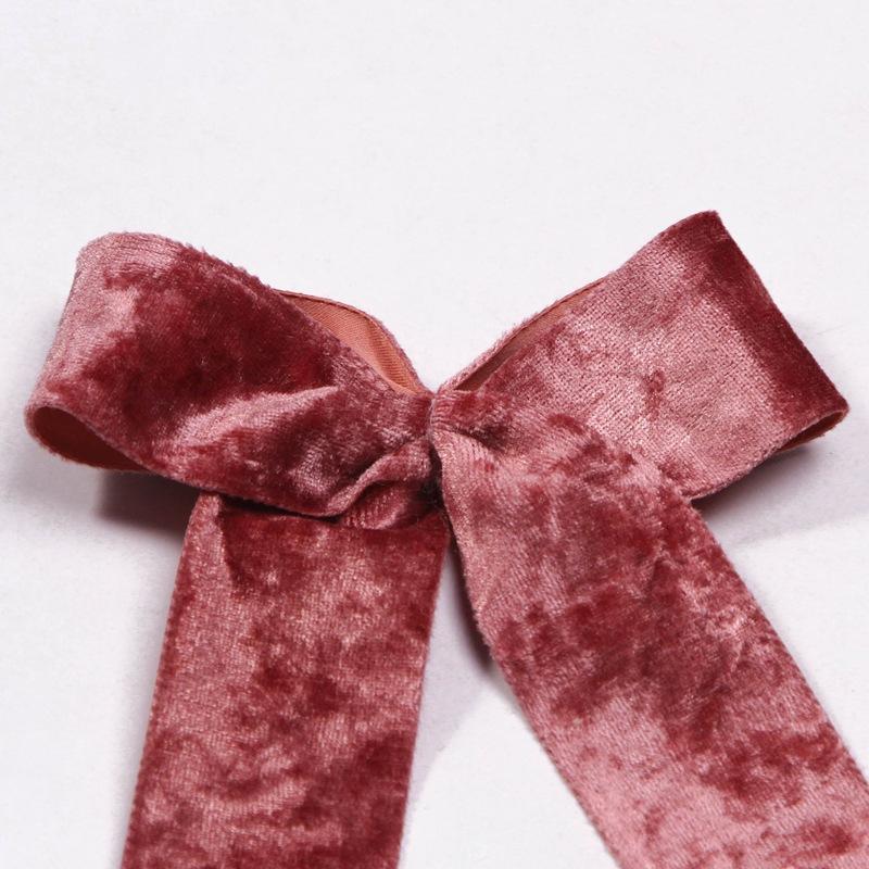 5yards 25MM 38MM Metallic Luster Velvet Stain Ribbon for Clothing Sewing DIY Hair Bows Hat Decor Craft Accessories Supply