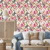 Wallpaper Colorful Butterflies Flowers and Leaves for Living Room and Bedroom 50x1000