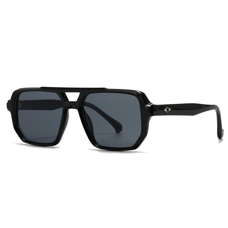 

High Quality Retro High End Designer Style Edgy Punk Trendy Oversized Square Shaped Female For Both Male Sun Glasses Top