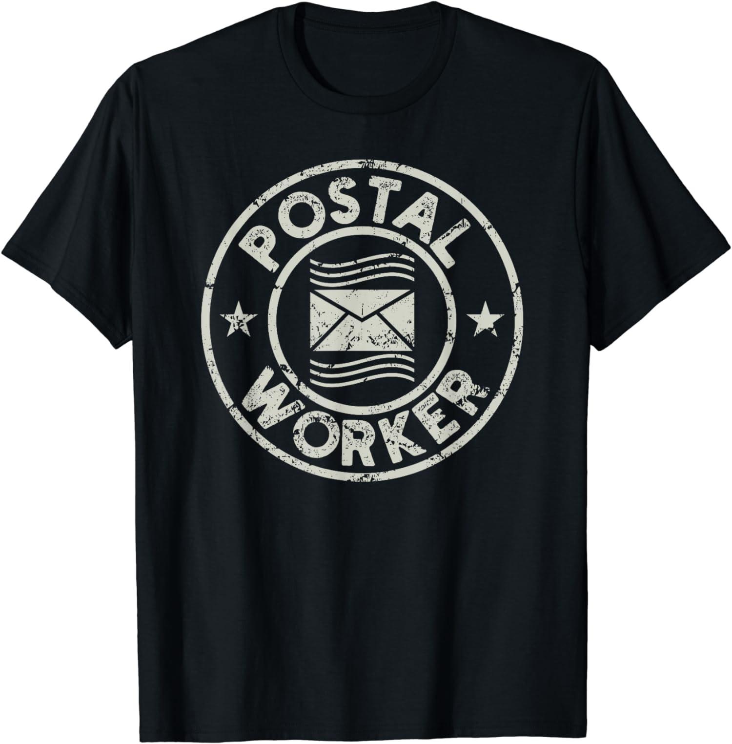 Postal Worker Delivery Service Post Office World Post Unisex T-Shirt S разноцветный