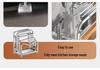 Stainless Steel Kitchen Organizer: Knife Holder, Pot Lid, Cutting Board, Cutlery & Chopstick Stand