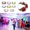 Adjustable Flowers Leaves Headband Elegant Headpiece Women Girls Hair Accessories Wreath Garland Wedding Headwear