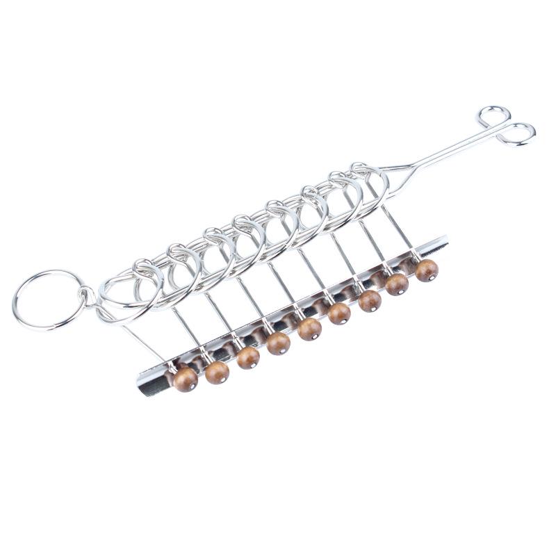 Viral Puzzle: Brain-Teasing Nine-Linked Rings – Fun Gift for Adults & Kids